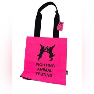 Lush Fighting Animal Testing - Pink Tote Bag